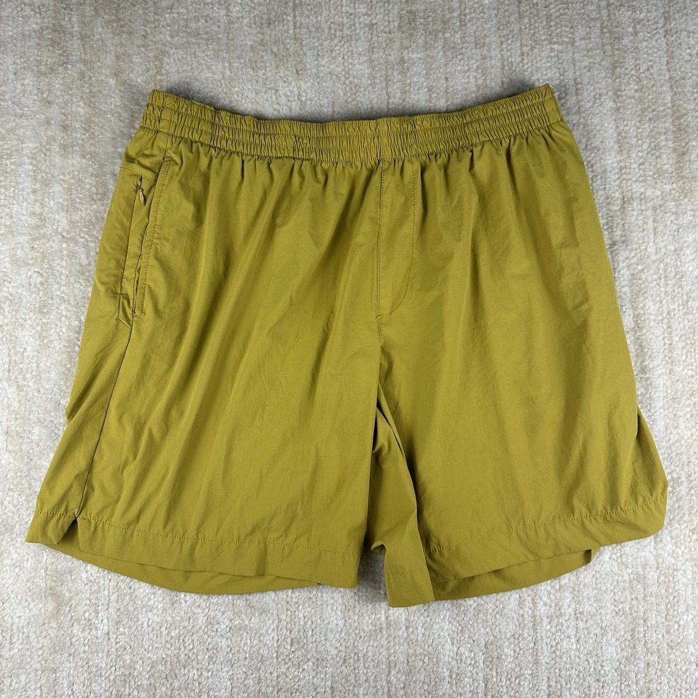 Southern Marsh performance Shorts Mens XL 5.5" Inseam Stretch Elastic Waist Yel